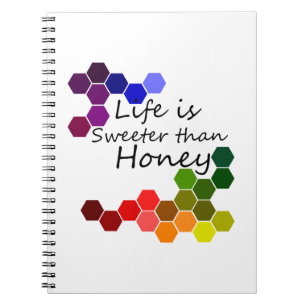 Honey Theme With Positive Words Notebook