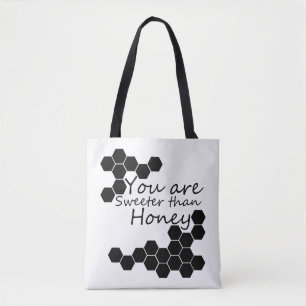 Honey Theme With Positive Words Tote Bag
