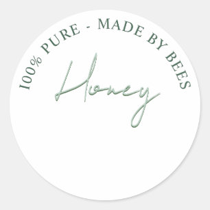 Honey Wildflower Meadow Bee Green Label Flower