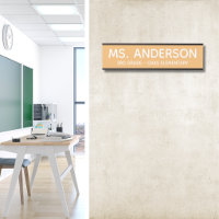 Honey Yellow Classroom Door Sign