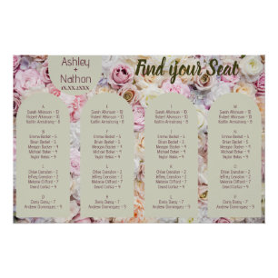 Honey Yellow Floral Arch Summer Find Your seat Poster