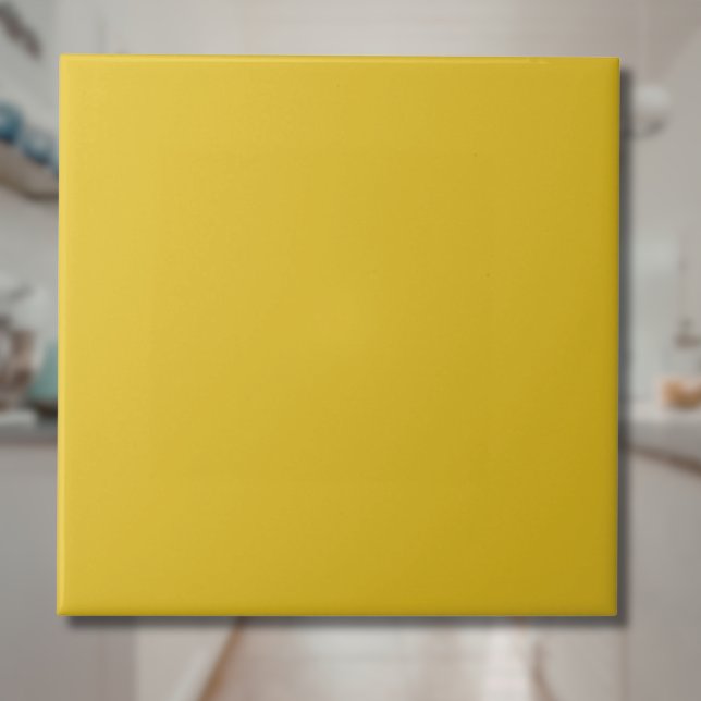 Honey Yellow Solid Colour | Classic Elegant Ceramic Tile (Creator Uploaded)