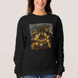 Honeybee and bumble bee for American hive beekeepe Sweatshirt