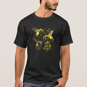 Honeybee and bumble bee for American hive beekeepe T-Shirt