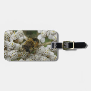 Honeybee and Flowers Custom Luggage Tag