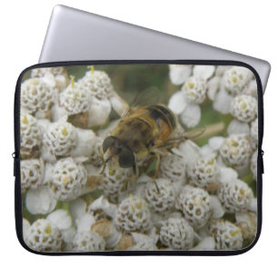 Honeybee and Flowers Laptop Sleeve