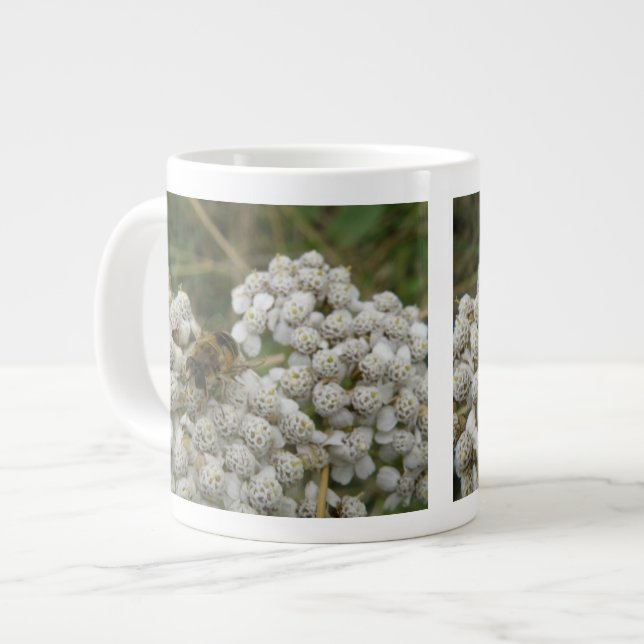 Honeybee and Flowers Mug (Front Left)