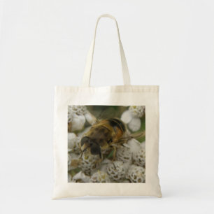 Honeybee and Flowers Tote Bag