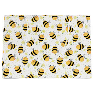 Honeybee and Sunflowers Large Gift Bag
