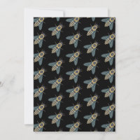 Honeybee (black) - Greeting Card