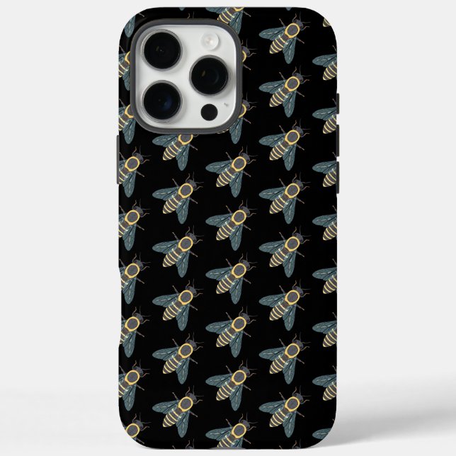Honeybee (black) - iPhone (16 Pro Max) Case (Back)