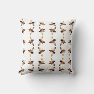 Honeybee bumblebee bee pattern cushion