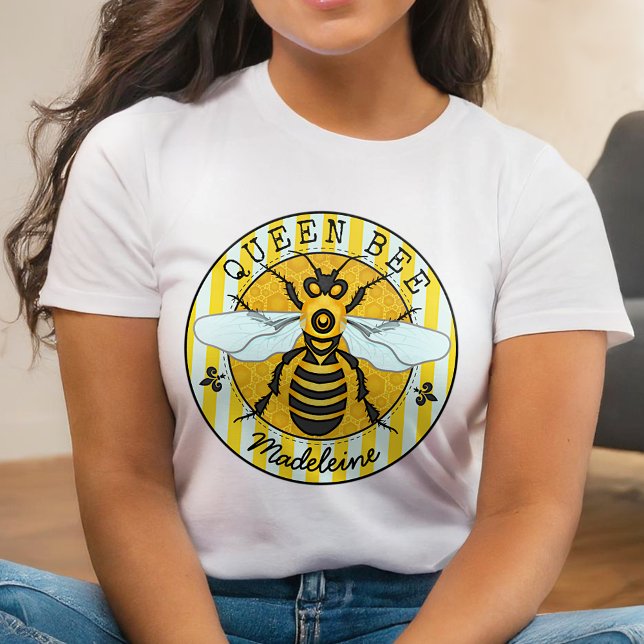 Honeybee Bumblebee Queen Bee Honey | Personalised T-Shirt (Creator Uploaded)