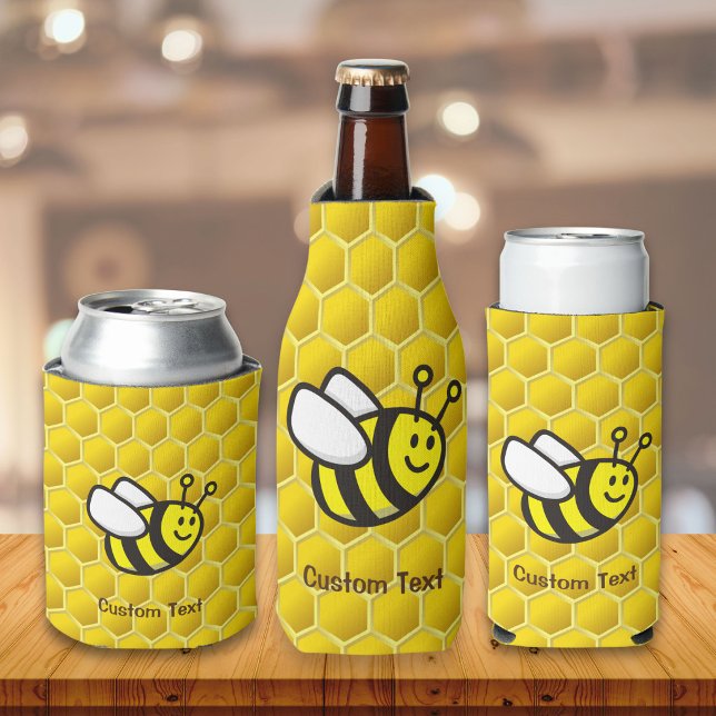 Honeybee Cartoon Bottle Cooler (Creator Uploaded)