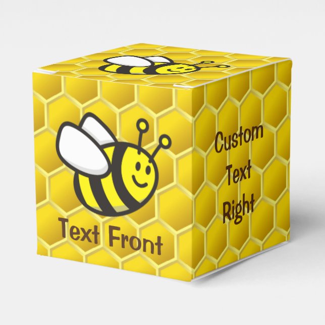 Honeybee Cartoon Favour Box (Front Side)