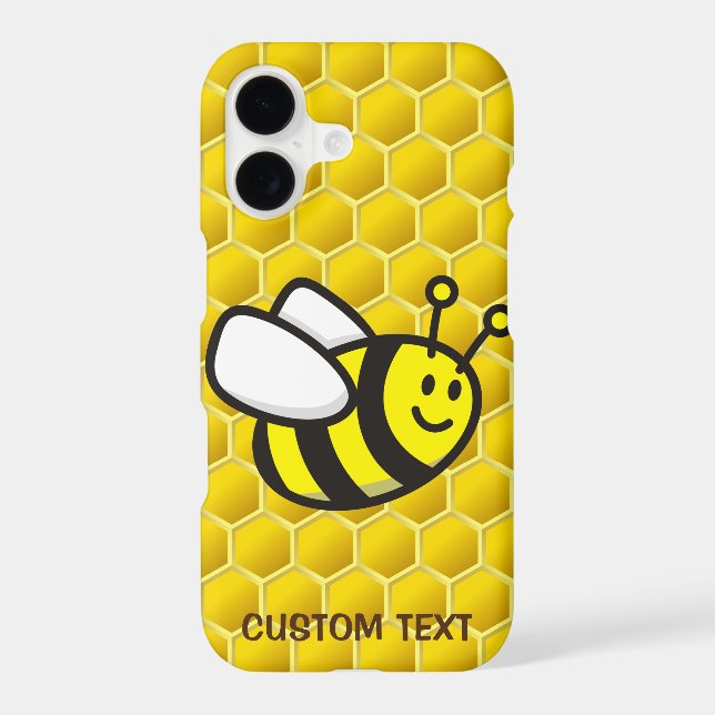 Honeybee Cartoon iPhone Case (Back)