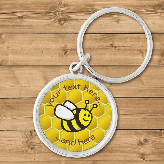 Honeybee Cartoon Key Ring (Creator Uploaded)