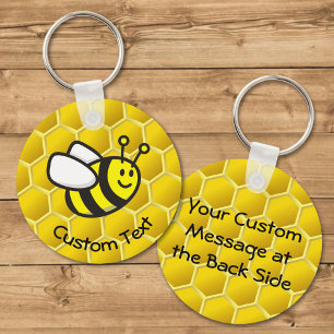 Honeybee Cartoon Keychain