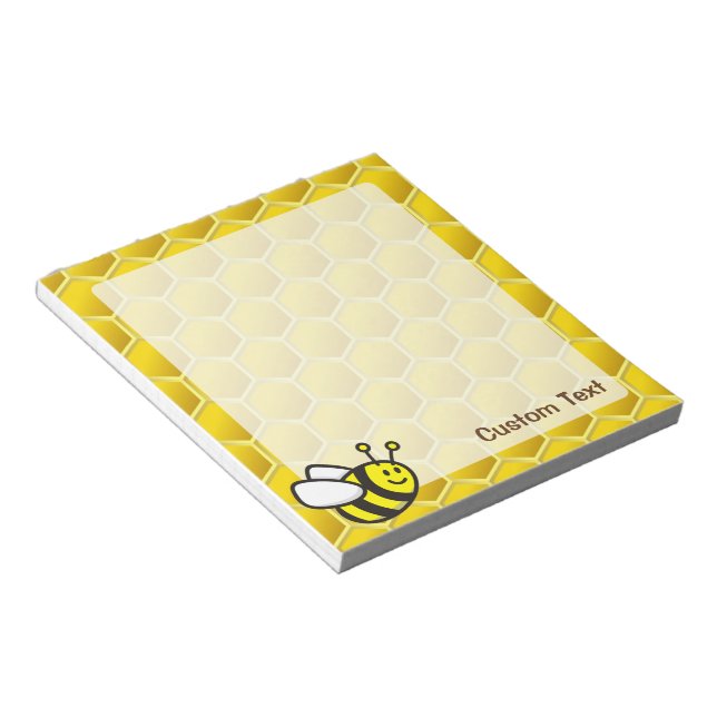 Honeybee Cartoon Notepad (Angled)