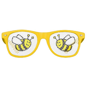 Honeybee Cartoon Retro Sunglasses