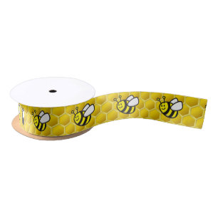 Honeybee Cartoon Satin Ribbon