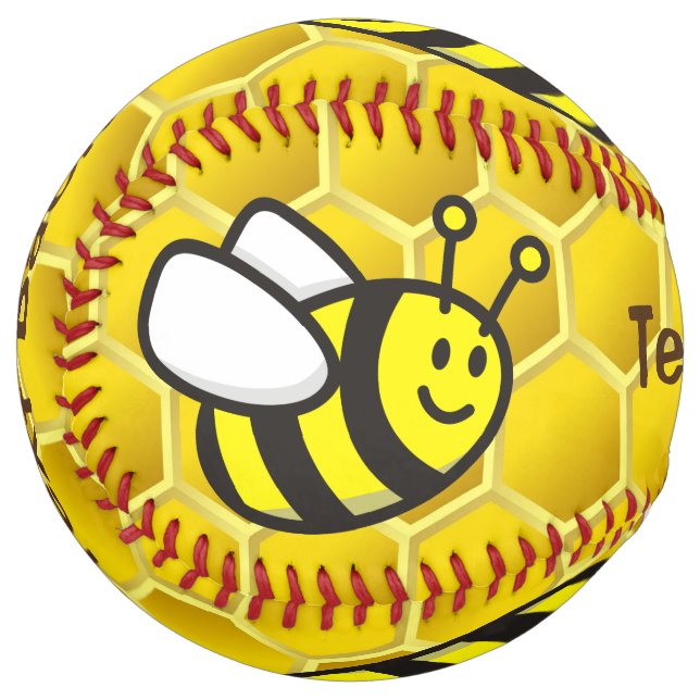 Honeybee Cartoon Softball (Front Left)