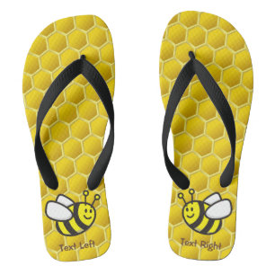 Honeybee cartoon thongs