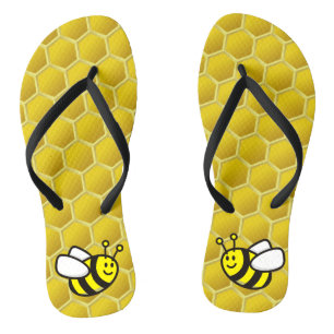 Honeybee Cartoon Thongs