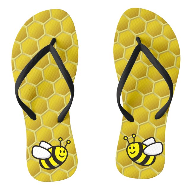Honeybee Cartoon Thongs (Footbed)