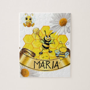 Honeybee Daisy Jigsaw Puzzle Daisy