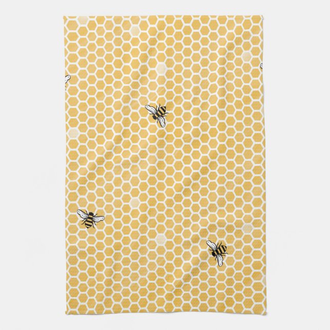 Honeybee dish towel (Vertical)