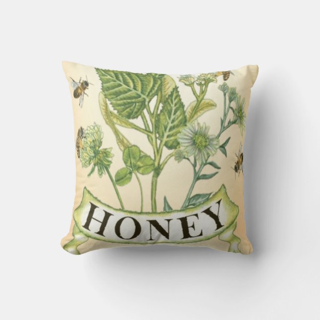 Honeybee Haven Cushion (Front)