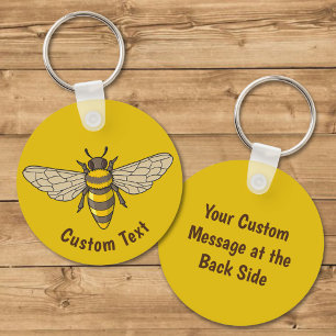 Honeybee Keychain