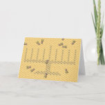 Honeybee menorah holiday card<br><div class="desc">Honeybees creating a menorah for Chanukah</div>