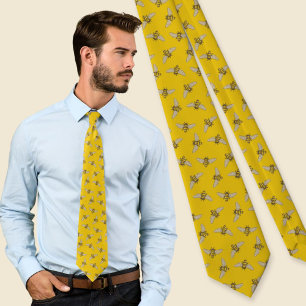 Honeybee Pattern Tie