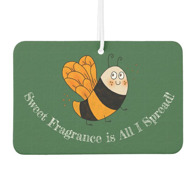 Honeybee Pine Air Freshener (Front)