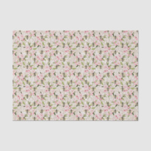 Honeybee Pink Floral Tissue Paper