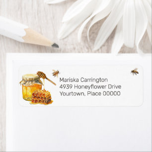 Honeybee Return Address Label