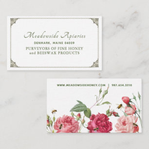 Honeybee & Rose Elegant Beekeepers Enclosure Card