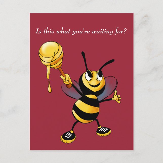 Honeybee Rosh HaShana Postcard (Front)