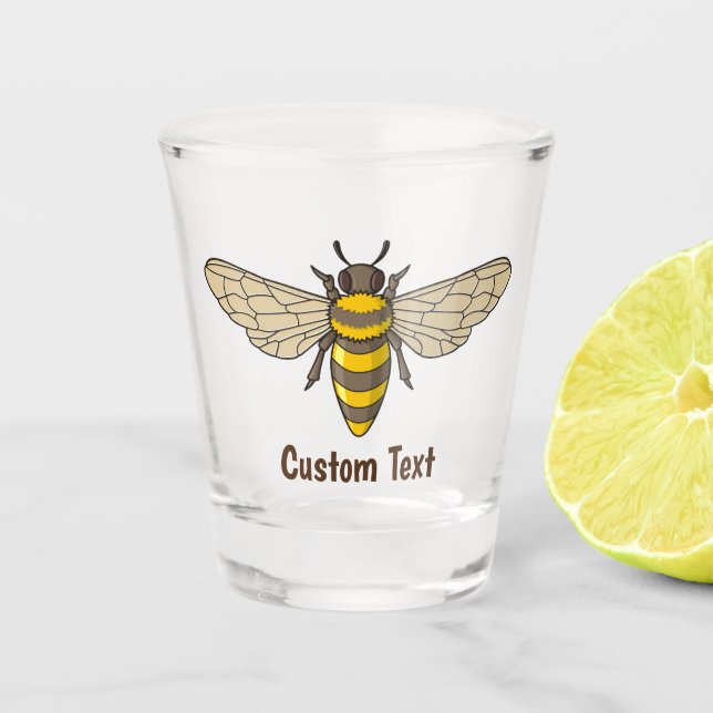 Honeybee Shot Glass (Front)