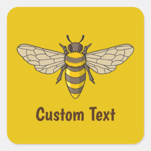 Honeybee Square Sticker