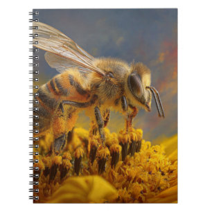 Honeybee Sunflower Notebook
