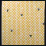 Honeybee Table Napkins<br><div class="desc">These delightful and reusable napkins are really great! They have honeybees on them, what could be sweeter? Maybe the variegated golden yellow hive pattern? Maybe, yeah maybe. What would be really sweet is having this whimsical set in your home, or better yet giving them as a gift! They are bee-utifully...</div>