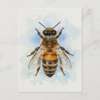 Honeybee – Watercolor Guardian Postcard