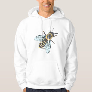 Honeybee (white) - Men's Hoodie Sweatshirt