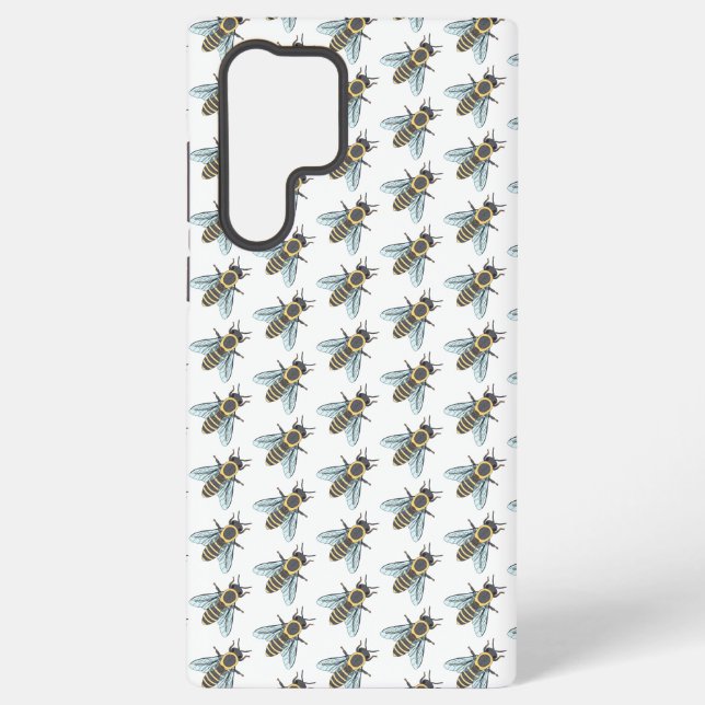 Honeybee (white) - Samsung (S22 Ultra) Case (Back)