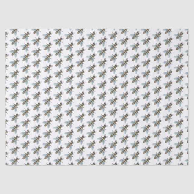 Honeybee (white) - Tissue Paper (Front)