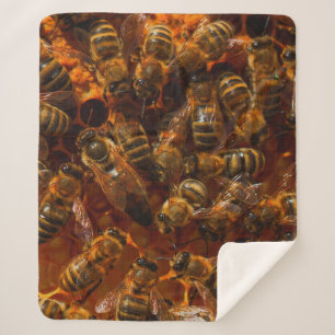 HONEYBEES 7 SHERPA BLANKET