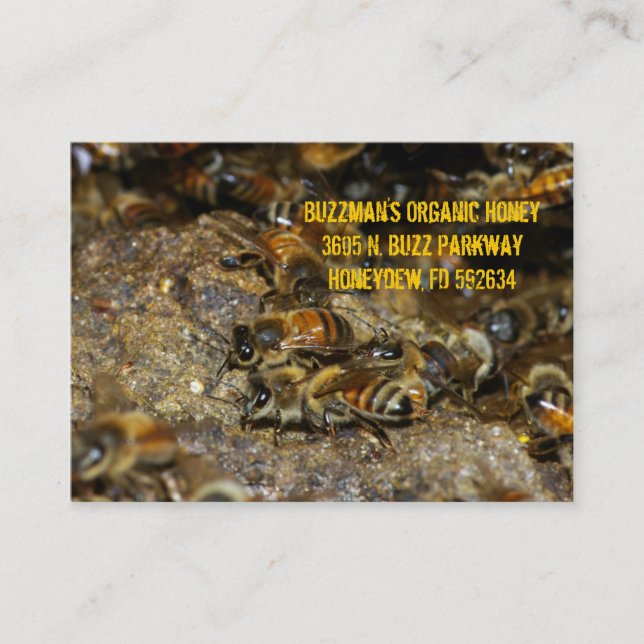 Honeybees at work business card (Front)